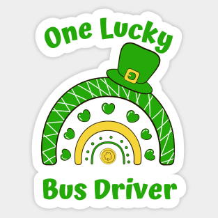 One Lucky Bus Driver Sticker